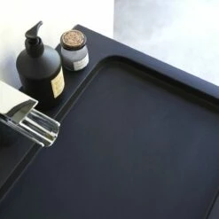 Karl Solid Oak And Lava Stone Bathroom Cabinet 120 Cm Ref. 2362 -TIKAMOON Sales 1200 1200 karl solid oak and lava stone bathroom cabinet 120 cm 4