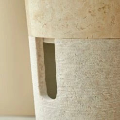 Koni Cream Marble Pedestal Washbasin Ref. 1228 -TIKAMOON Sales 1200 1200 koni cream marble pedestal washbasin 3