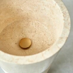 Koni Cream Marble Pedestal Washbasin Ref. 1228 -TIKAMOON Sales 1200 1200 koni cream marble pedestal washbasin 4