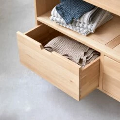 Kwarto Solid Oak Vanity Unit 110 Cm Ref. 3841 -TIKAMOON Sales 1200 1200 kwarto solid oak vanity unit 110 cm 4