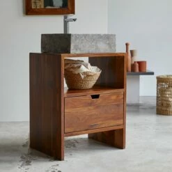 Kwarto Solid Sheesham Vanity Unit 60 Cm Ref. 4811 -TIKAMOON Sales 1200 1200 kwarto solid sheesham vanity unit 60 cm 3