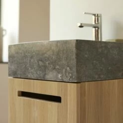 Line Solid Oak And Marble Vanity Unit 40 Cm Ref. 6407 -TIKAMOON Sales 1200 1200 line solid oak and marble vanity unit 40 cm 6