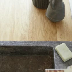 Line Solid Oak And Marble Vanity Unit 85 Cm Ref. 6408 -TIKAMOON Sales 1200 1200 line solid oak and marble vanity unit 85 cm 2