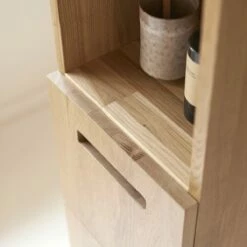 Line Solid Oak Tall Cabinet Ref. 6402 -TIKAMOON Sales 1200 1200 line solid oak tall cabinet 5