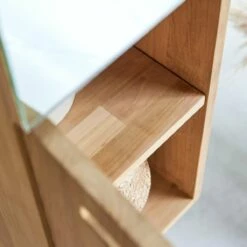 Line Solid Teak Mirror Column Ref. 2568 -TIKAMOON Sales 1200 1200 line solid teak mirror column 5