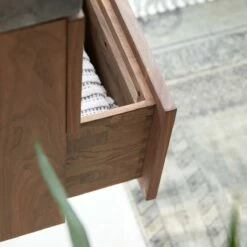 Line Solid Walnut And Marble Vanity Unit 40 Cm Ref. 4868 -TIKAMOON Sales 1200 1200 line solid walnut and marble vanity unit 40 cm 5