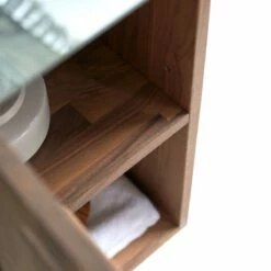 Line Solid Walnut High Mirror Storage Unit Ref. 4880 -TIKAMOON Sales 1200 1200 line solid walnut high mirror storage unit 4