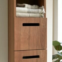 Line Solid Walnut High Storage Unit Ref. 4871 -TIKAMOON Sales 1200 1200 line solid walnut high storage unit 2