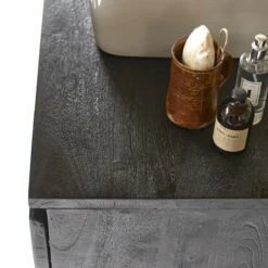 Liv Solid Mango Wood Vanity Unit 100 Cm Ref. 2346 -TIKAMOON Sales 1200 1200 liv solid mango wood vanity unit 100 cm 2