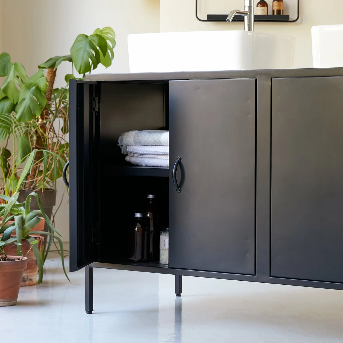 Lizzie Terrazzo And Metal Vanity Unit 140 Cm Ref. 4010 5 Lizzie Terrazzo And Metal Vanity Unit 140 Cm Ref. 4010 - Image 3