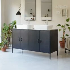 Lizzie Terrazzo And Metal Vanity Unit 140 Cm Ref. 4010 11 Lizzie Terrazzo And Metal Vanity Unit 140 Cm Ref. 4010 -TIKAMOON Sales 1200 1200 lizzie terrazzo and metal vanity unit 140 cm 3