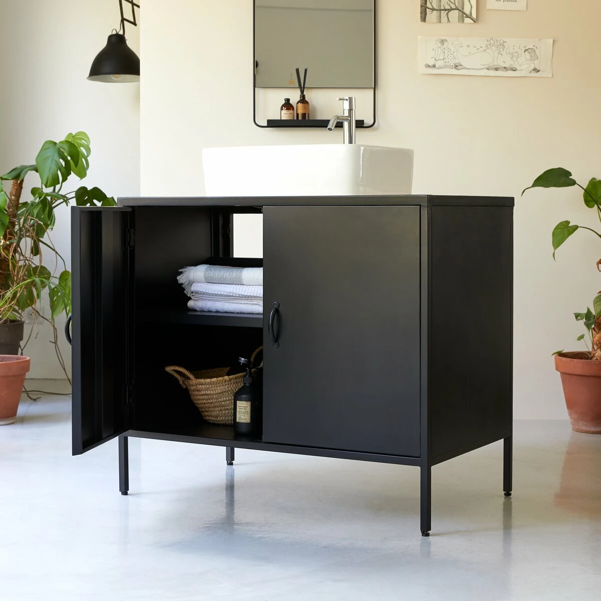 Lizzie Terrazzo And Metal Vanity Unit 90 Cm Ref. 4013 5 Lizzie Terrazzo And Metal Vanity Unit 90 Cm Ref. 4013 - Image 3