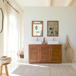 Loggia Solid Acacia Wood Vanity Unit 140 Cm Ref. 2595