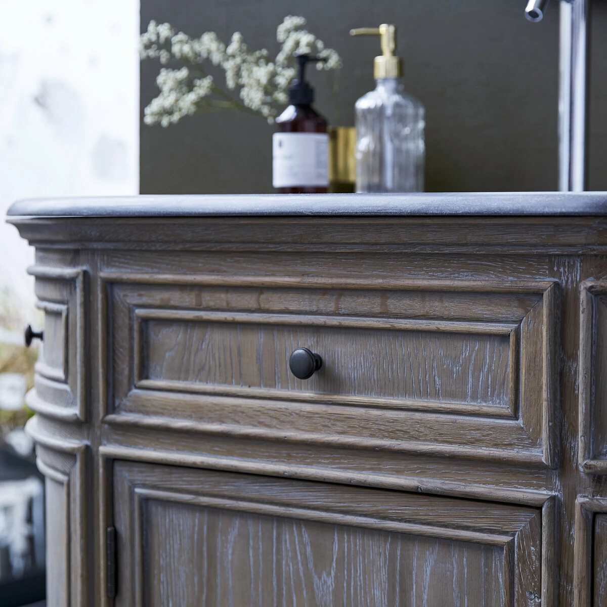 Louise Oak And Stone Vanity Unit 110 Cm Ref. 1812 4 Louise Oak And Stone Vanity Unit 110 Cm Ref. 1812 - Image 2