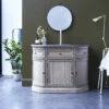 Louise Oak And Stone Vanity Unit 110 Cm Ref. 1812 -TIKAMOON Sales 1200 1200 louise oak and stone bathroom cabinet 110 cm