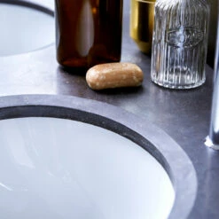 Louise Oak And Stone Vanity Unit 180 Cm Ref. 1813 -TIKAMOON Sales 1200 1200 louise oak and stone bathroom cabinet 180 cm 8