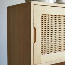 Luis Solid Elm And Canework High Cabinet Ref. 4404 -TIKAMOON Sales 1200 1200 luis solid elm and canework high cabinet 5