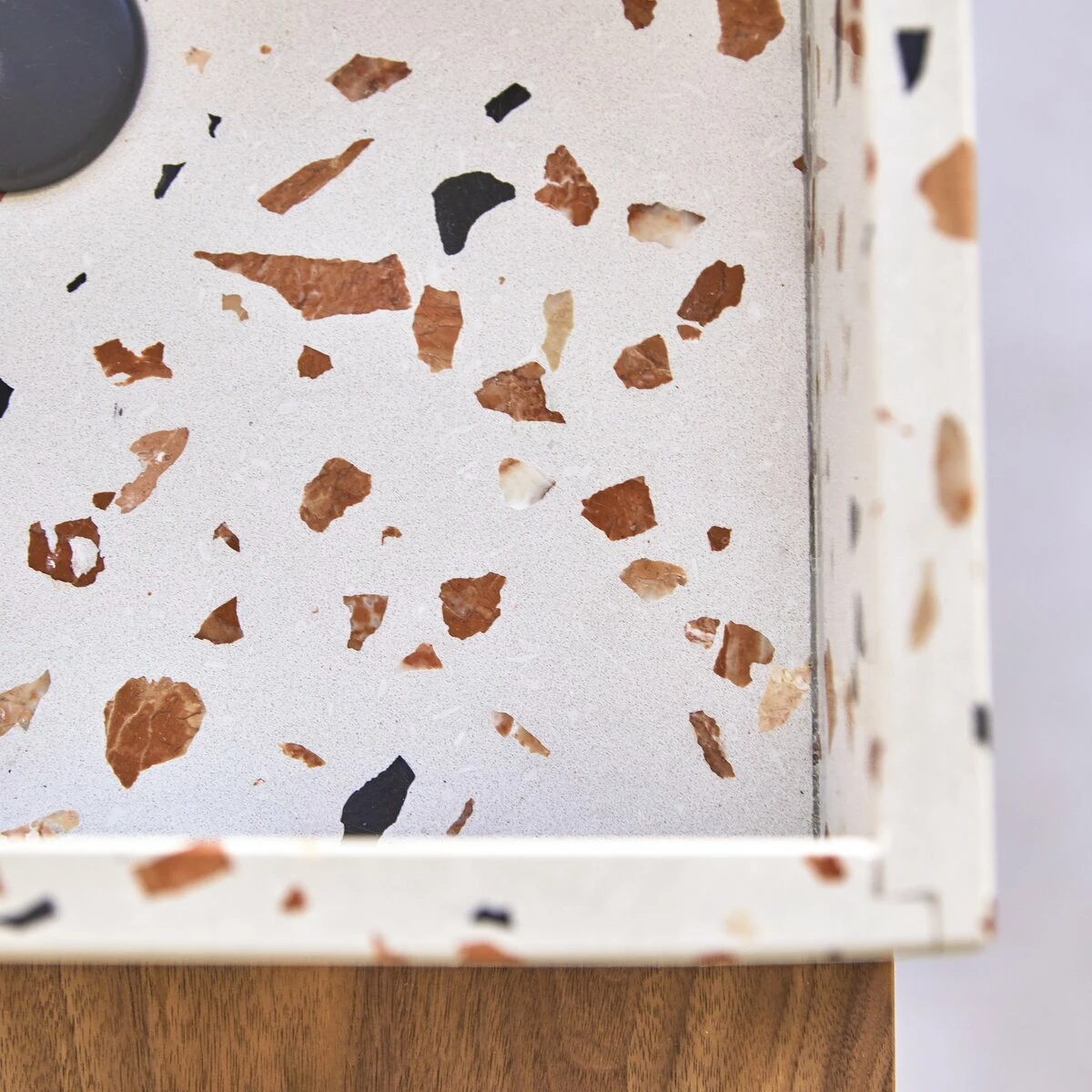 Made Brown Square Premium Terrazzo Washbasin Made Ref. 6449 8 Made Brown Square Premium Terrazzo Washbasin Made Ref. 6449 - Image 6