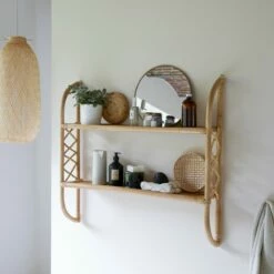 Marius Rattan Bathroom Wall-mounted Shelf Ref. 3204 -TIKAMOON Sales 1200 1200 marius rattan bathroom wall mounted shelf 2