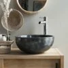 Mia Dark Grey Marble Washbasin Ref. 3588 -TIKAMOON Sales 1200 1200 mia dark grey marble washbasin