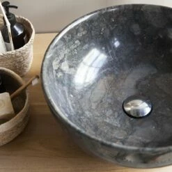 Mia Dark Grey Marble Washbasin Ref. 3588 13 Mia Dark Grey Marble Washbasin Ref. 3588 -TIKAMOON Sales 1200 1200 mia dark grey marble washbasin 5
