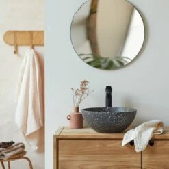 Micha Round Confetti Terrazzo Basin Ref. 6223 -TIKAMOON Sales 1200 1200 micha round washbasin in confetti terrazzo 3