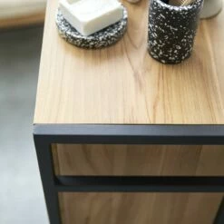 Michal Solid Teak And Metal Base Unit Ref. 2300 -TIKAMOON Sales 1200 1200 michal solid teak and metal base unit 2