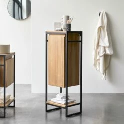 Michal Solid Teak And Metal Base Unit Ref. 2300 -TIKAMOON Sales 1200 1200 michal solid teak and metal base unit 3