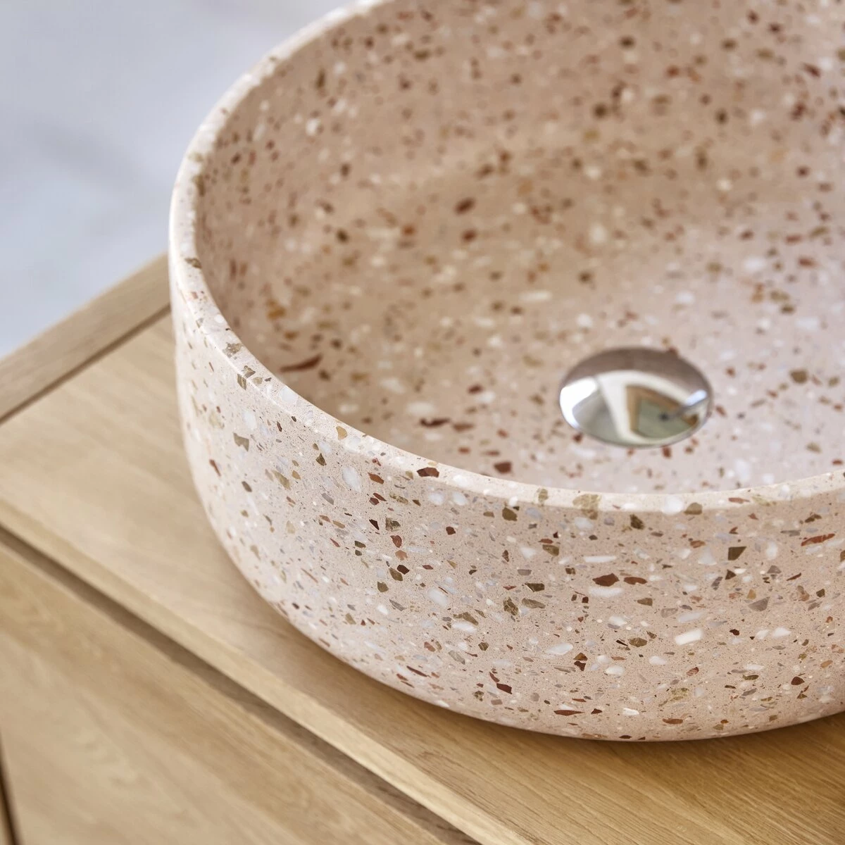 Milos Round Pink Premium Terrazzo Washbasin Ref. 6439 7 Milos Round Pink Premium Terrazzo Washbasin Ref. 6439 - Image 5