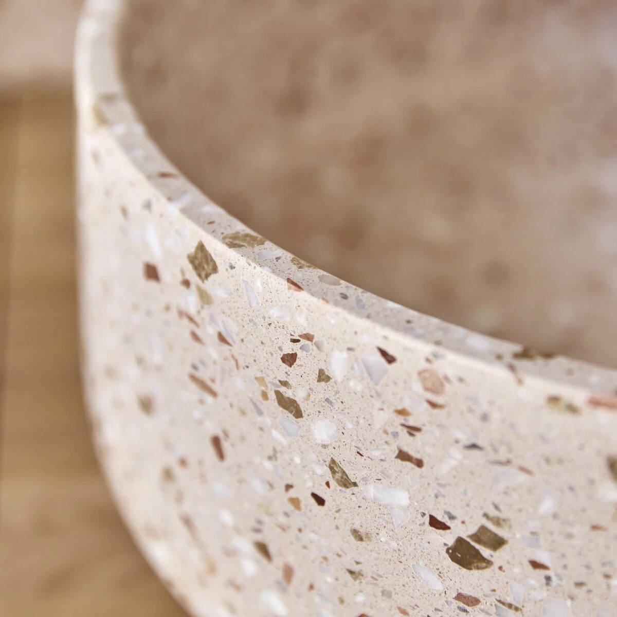 Milos Round Pink Premium Terrazzo Washbasin Ref. 6439 9 Milos Round Pink Premium Terrazzo Washbasin Ref. 6439 - Image 7