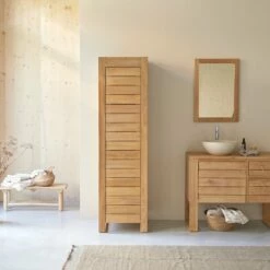 Minimalys Solid Teak Bathroom Column Ref. 2836