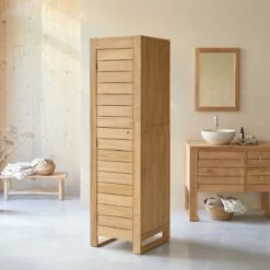 Minimalys Solid Teak Bathroom Column Ref. 2836 -TIKAMOON Sales 1200 1200 minimalys solid teak bathroom column 3