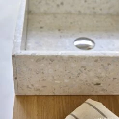 Made Moon Square Premium Terrazzo Washbasin Ref. 6447 11 Made Moon Square Premium Terrazzo Washbasin Ref. 6447 -TIKAMOON Sales 1200 1200 moon premium terrazzo washbasin 3