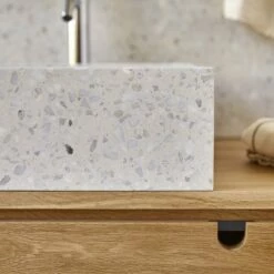 Made Moon Square Premium Terrazzo Washbasin Ref. 6447 12 Made Moon Square Premium Terrazzo Washbasin Ref. 6447 -TIKAMOON Sales 1200 1200 moon premium terrazzo washbasin 4