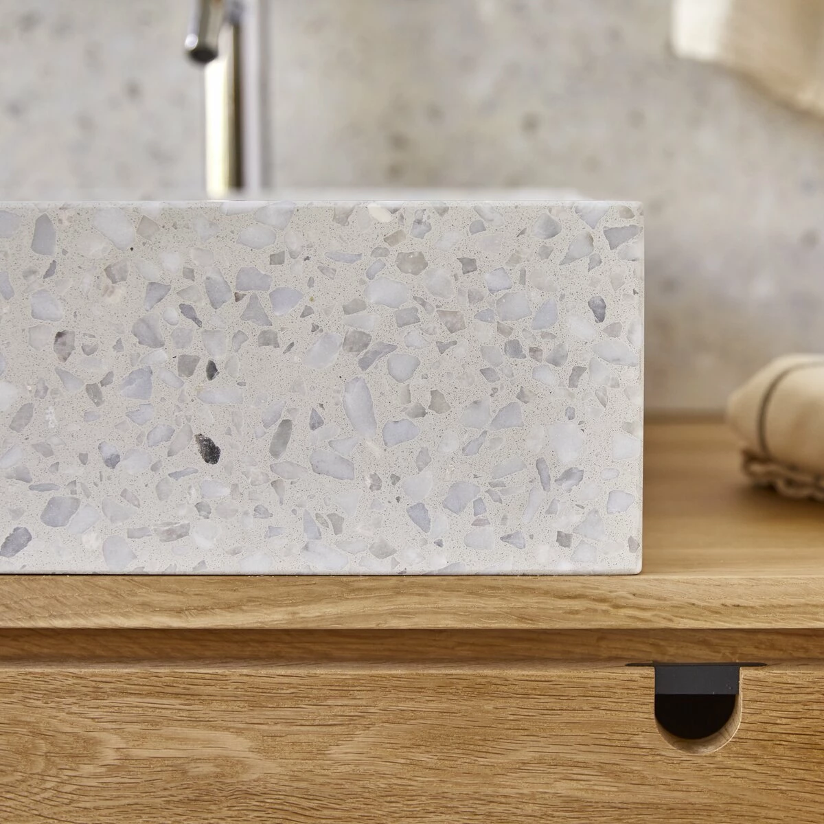 Made Moon Square Premium Terrazzo Washbasin Ref. 6447 7 Made Moon Square Premium Terrazzo Washbasin Ref. 6447 - Image 5