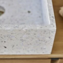 Made Moon Square Premium Terrazzo Washbasin Ref. 6447 13 Made Moon Square Premium Terrazzo Washbasin Ref. 6447 -TIKAMOON Sales 1200 1200 moon premium terrazzo washbasin 5