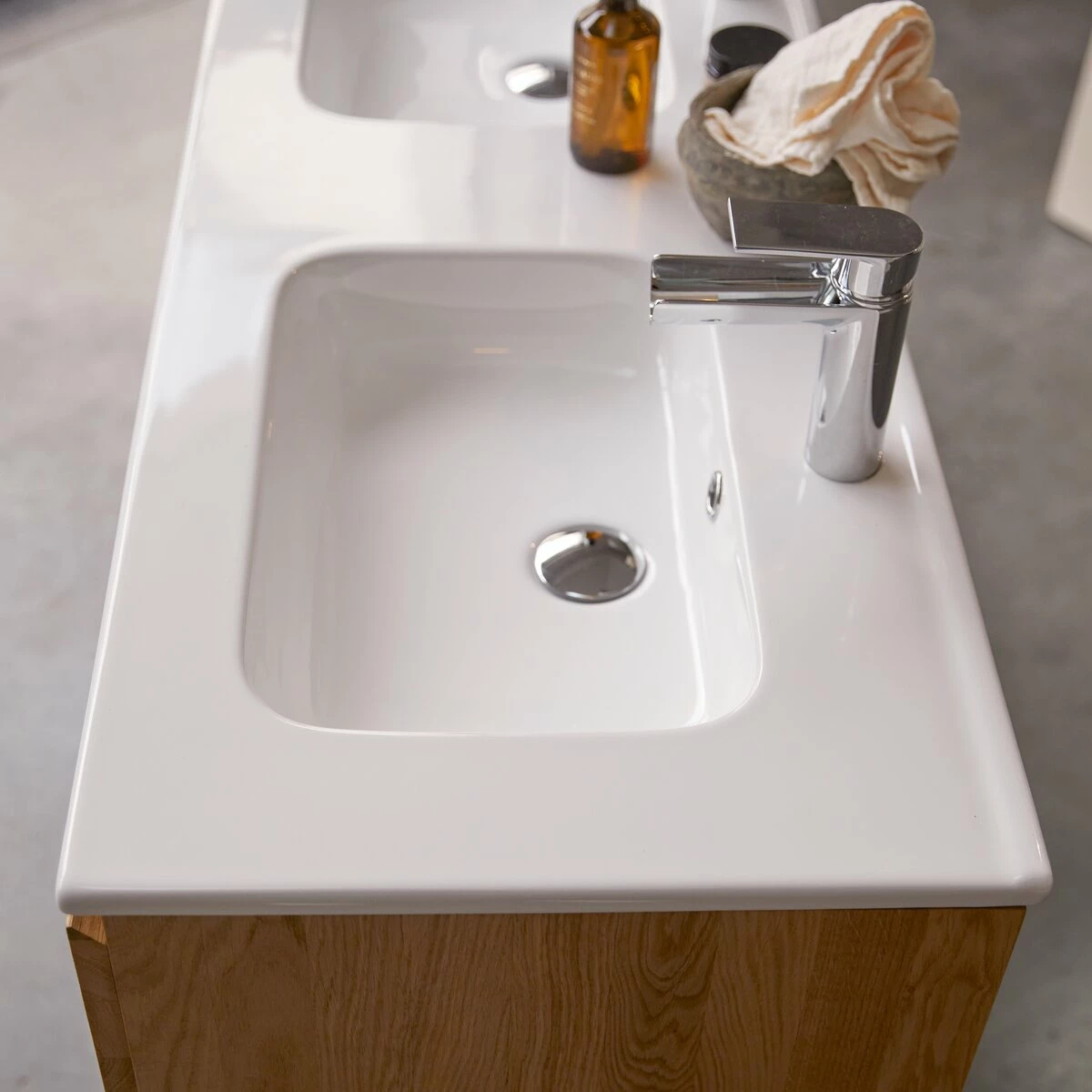 Nova Solid Oak And Ceramic Vanity Unit 120 Cm Ref. 6079 5 Nova Solid Oak And Ceramic Vanity Unit 120 Cm Ref. 6079 - Image 3