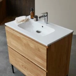 Nova Solid Oak And Ceramic Vanity Unit 80 Cm Ref. 6080 12 Nova Solid Oak And Ceramic Vanity Unit 80 Cm Ref. 6080 -TIKAMOON Sales 1200 1200 nova solid oak and ceramic vanity unit 80 cm 4