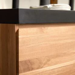 Nova Solid Oak And Lava Stone Vanity Unit 120 Cm Ref. 6174 14 Nova Solid Oak And Lava Stone Vanity Unit 120 Cm Ref. 6174 -TIKAMOON Sales 1200 1200 nova solid oak and lava stone vanity unit 120 cm 5