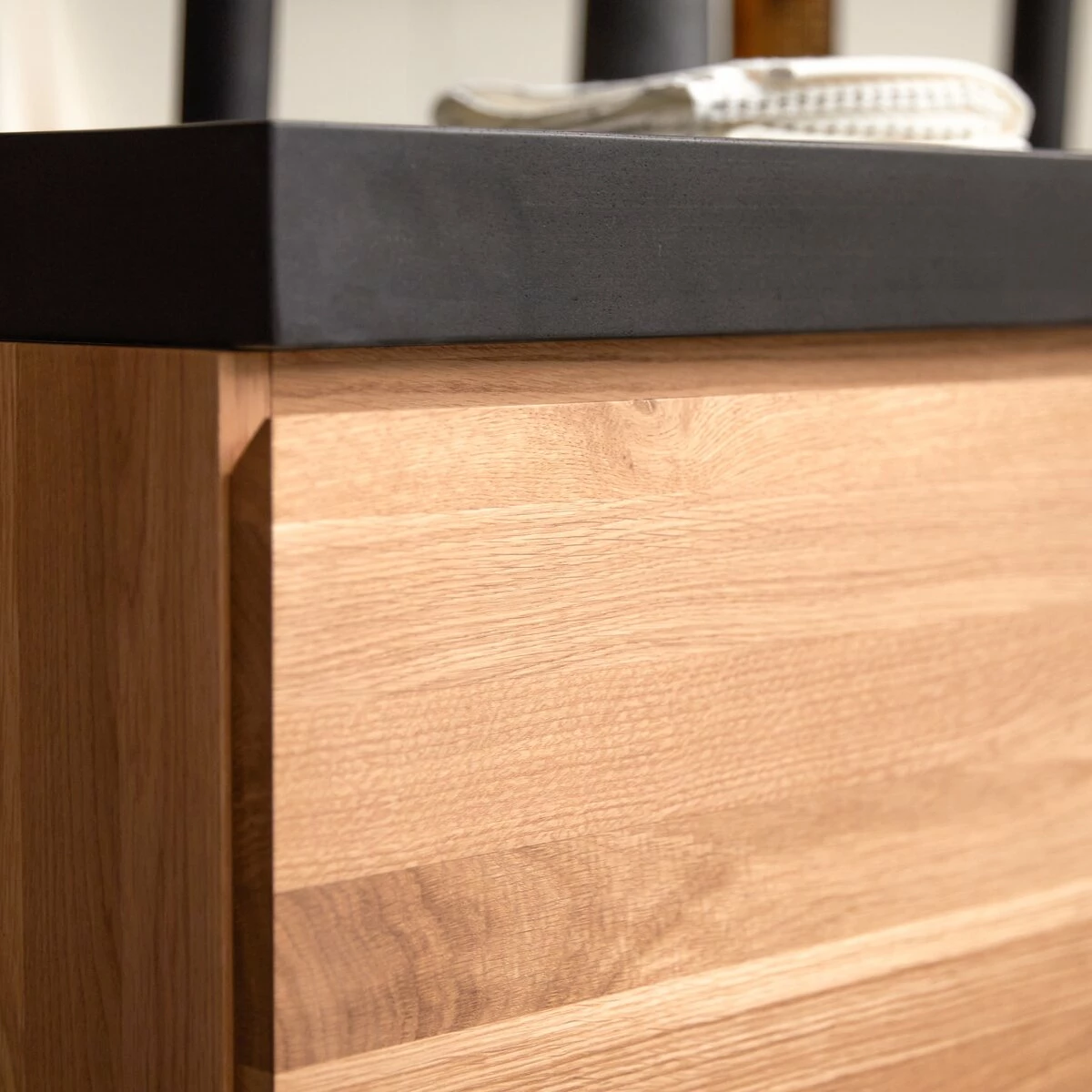 Nova Solid Oak And Lava Stone Vanity Unit 120 Cm Ref. 6174 8 Nova Solid Oak And Lava Stone Vanity Unit 120 Cm Ref. 6174 - Image 6