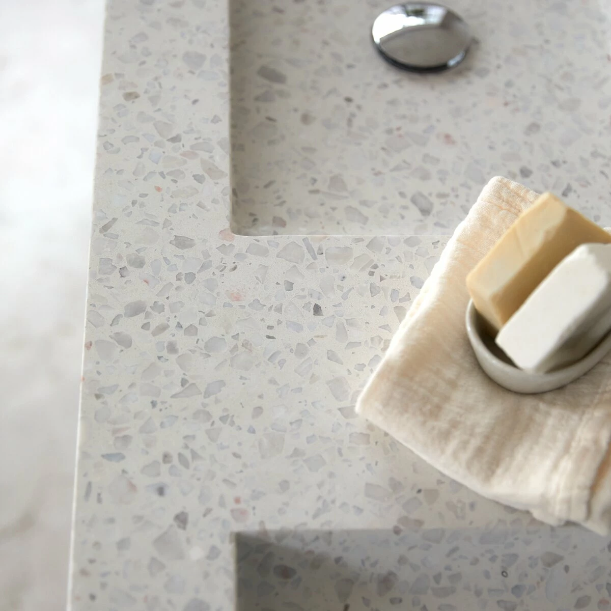 Nova Solid Sheesham And Moon Premium Terrazzo Vanity Unit 120 Ref. 4991 4 Nova Solid Sheesham And Moon Premium Terrazzo Vanity Unit 120 Ref. 4991 - Image 2