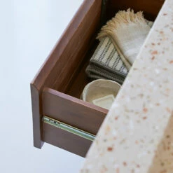 Nova Solid Sheesham And Pink Premium Terrazzo Vanity Unit 120 Ref. 5015 -TIKAMOON Sales 1200 1200 nova solid sheesham and pink premium terrazzo vanity unit 120 4