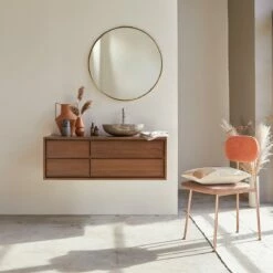 Parker Solid Reclaimed Teak Vanity Unit 120 Cm Ref. 2439