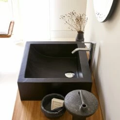 Pegase Black Terrazzo Washbasin Ref. 2235 -TIKAMOON Sales 1200 1200 pegase black terrazzo washbasin 1