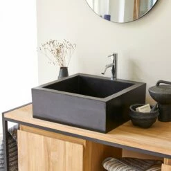 Pegase Black Terrazzo Washbasin Ref. 2235 -TIKAMOON Sales 1200 1200 pegase black terrazzo washbasin 3