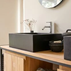 Pegase Black Terrazzo Washbasin Ref. 2235 -TIKAMOON Sales 1200 1200 pegase black terrazzo washbasin 4