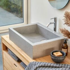 Pegase Grey Terrazzo Washbasin Ref. 2237 11 Pegase Grey Terrazzo Washbasin Ref. 2237 -TIKAMOON Sales 1200 1200 pegase grey terrazzo washbasin 4