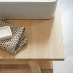 Pola Solid Oak Vanity Unit 140 Cm Ref. 3688 -TIKAMOON Sales 1200 1200 pola solid oak vanity unit 140 cm 2