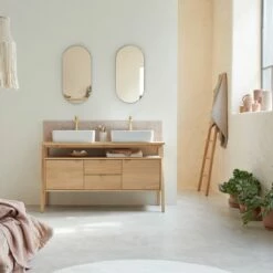 Pola Solid Oak Vanity Unit 140 Cm Ref. 3688 -TIKAMOON Sales 1200 1200 pola solid oak vanity unit 140 cm 5