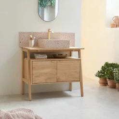 Pola Solid Oak Vanity Unit 90 Cm Ref. 3685 -TIKAMOON Sales 1200 1200 pola solid oak vanity unit 90 cm 5